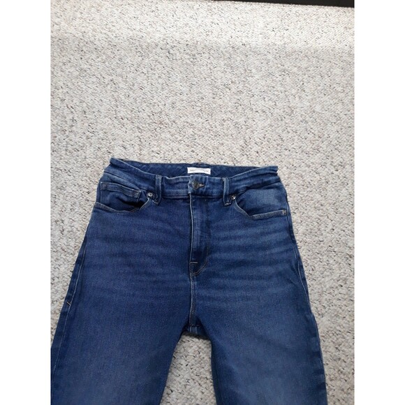 6/28 Good American Good Waist High Rise Ripped Distressed Skinny Jeans - Picture 3 of 7